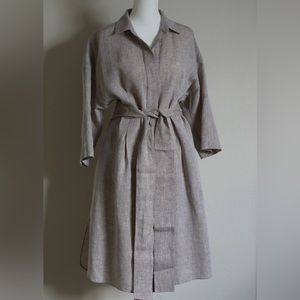 Lafayette 148 New York Linen Shirtdress